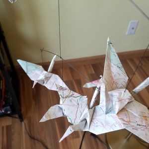 Paper Crane Mobile